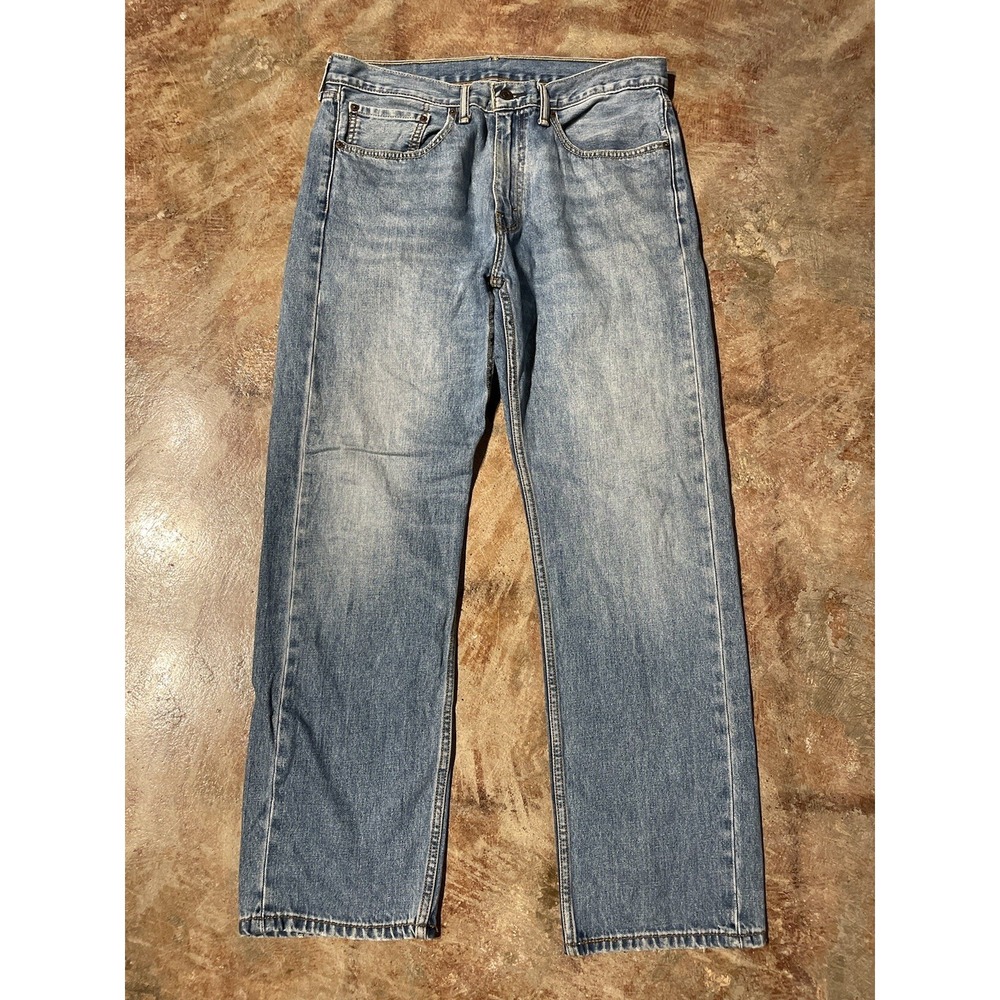 Vintage Levi's 505 Straight Leg Regular Fit Denim Jeans 34W x‎ 30L *